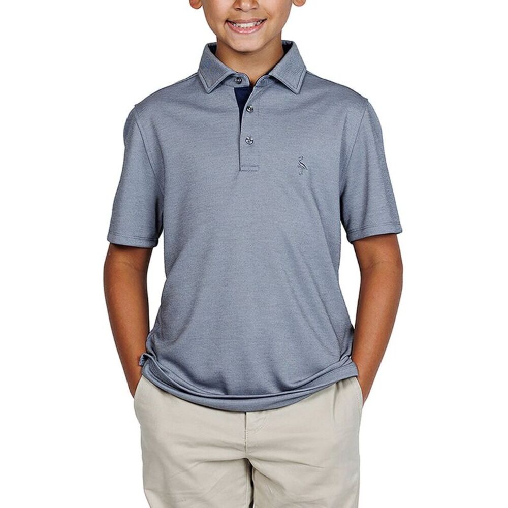 Tailorbyrd Boys  Solid Polo Shirt, Grey
